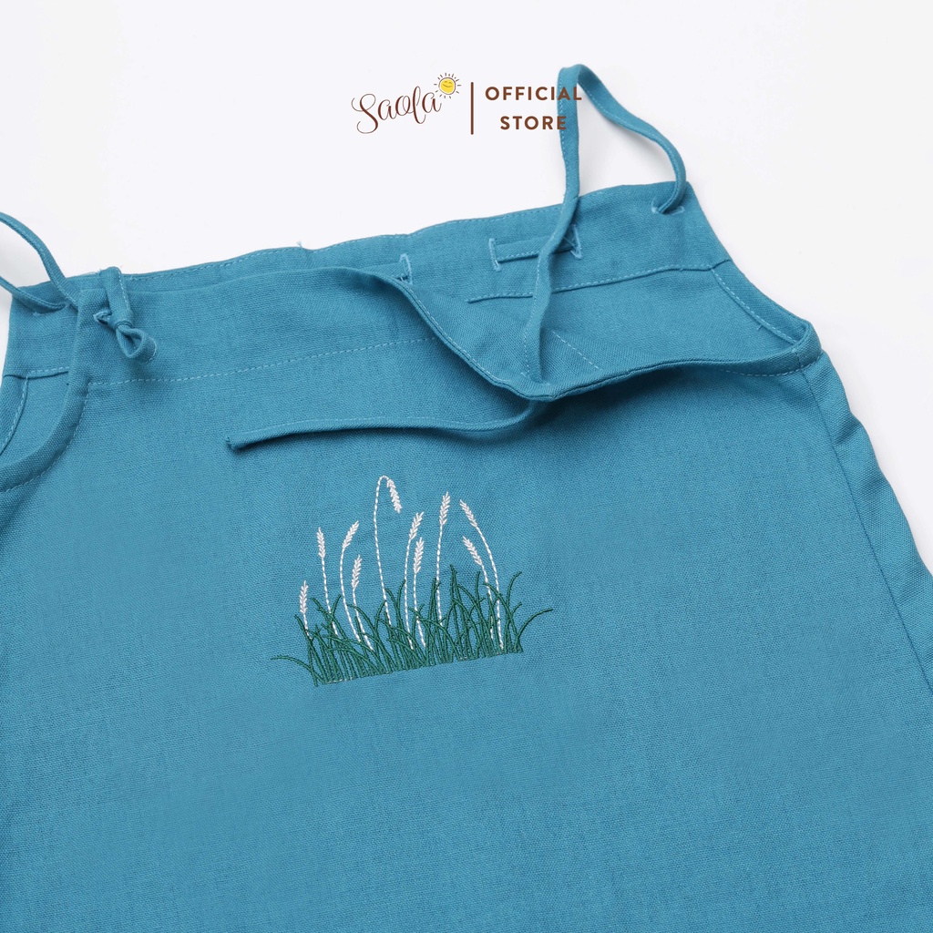 Váy Bé Gái Maxi Mùa Hè Thêu Hoa - MIA DRESS - DRL009 - SAOLA KIDS CLOTHING