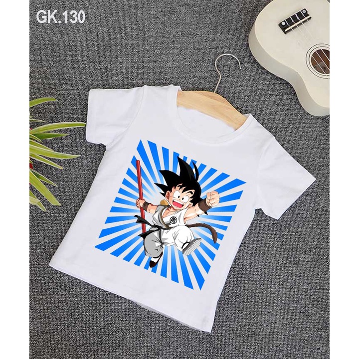 Áo thun bé trai in hình songoku dragon ball 7 vien ngọc rồng