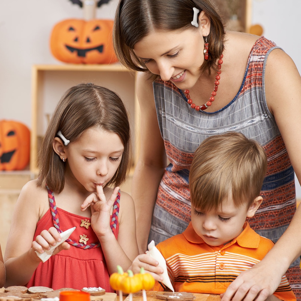 Set 4 Kẹp Tóc Hình Xương Chó Hóa Trang Halloween / Giáng Sinh