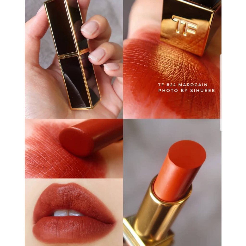 TOM FORD 24 MAROCAIN - Son TomFord Lip Color Saint Matte Đỏ Cam Gạch