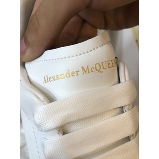 [TripleHStore] Giày Mcqueen Gót Đen ''Gót Da'' Cao Cấp [Full Phụ Kiện]