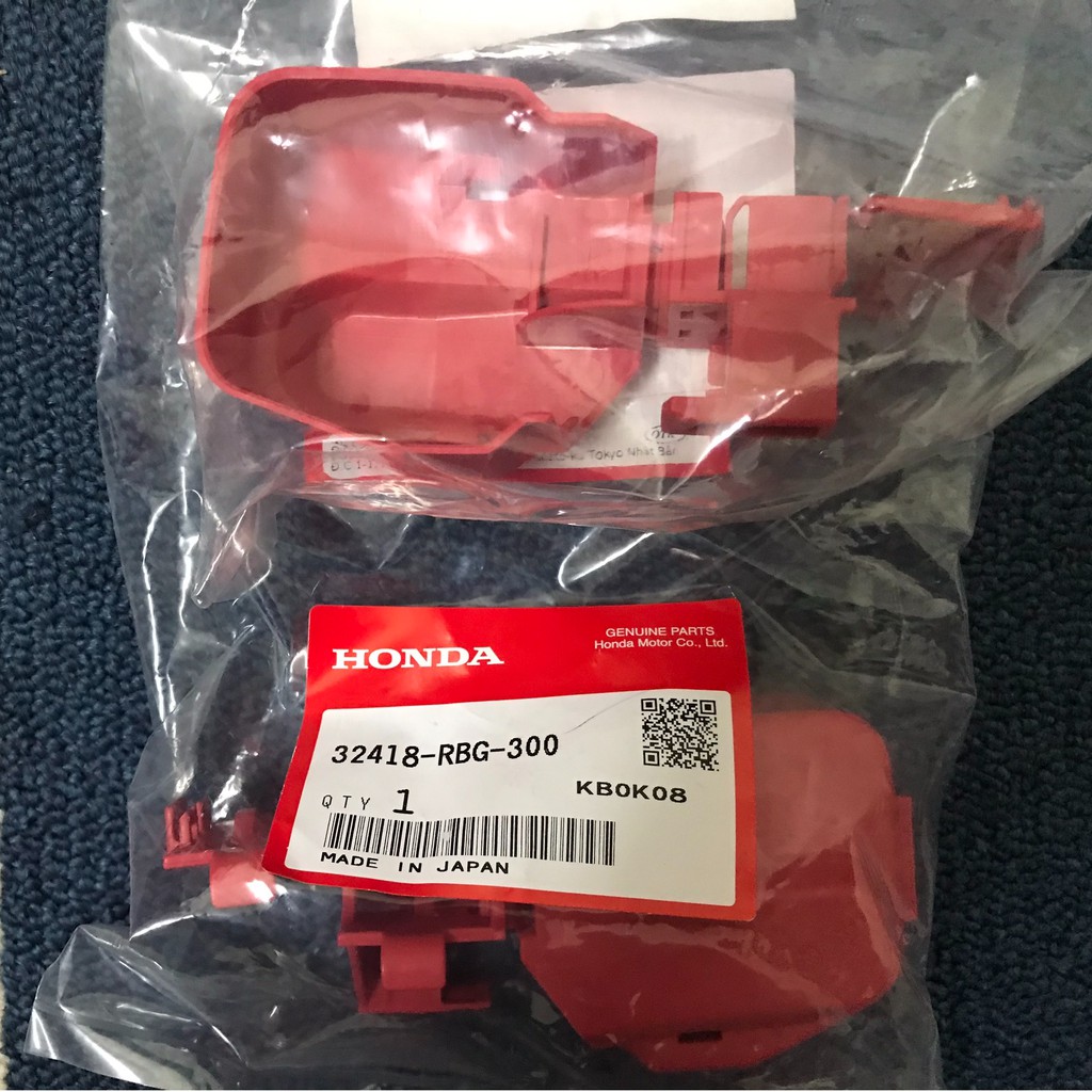 Nắp cọc, vỏ bọc Ác quy cực dương Acura MDX, ILX, RDX, ZDX, Honda Pilot, Civic, Odyssey 32418-RBG-300