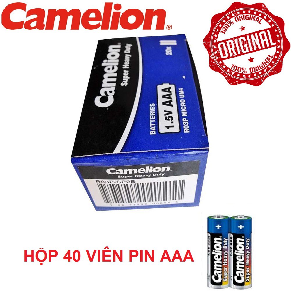 Hộp 40 viên Pin Tiểu AAA (3A) Camelion 1,5VOL (V)