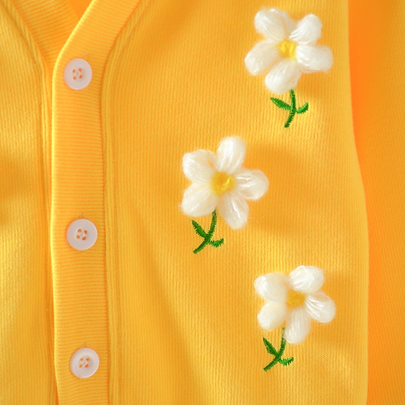 Áo Khoác cardigan Len Dệt Kim Phong Cách Hàn Quốc Thời Trang Xuân Thu 2022 Dành Cho Bé Gái