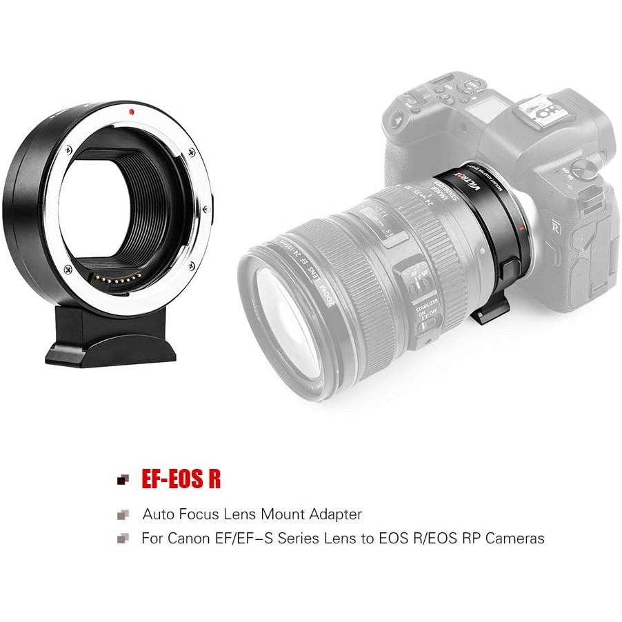 (CÓ SẴN) Ngàm chuyển AF Auto Focus Viltrox EF-EOS R cho ống kính Canon EF/EF-S và EOS R/RP