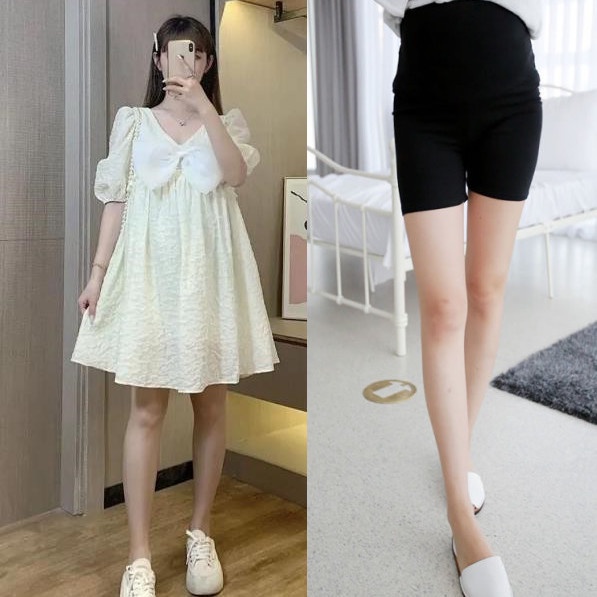 Bộ Đầm Bầu Hai Mảnh Phong Cách Pháp Mùa Hè 2021 Mới