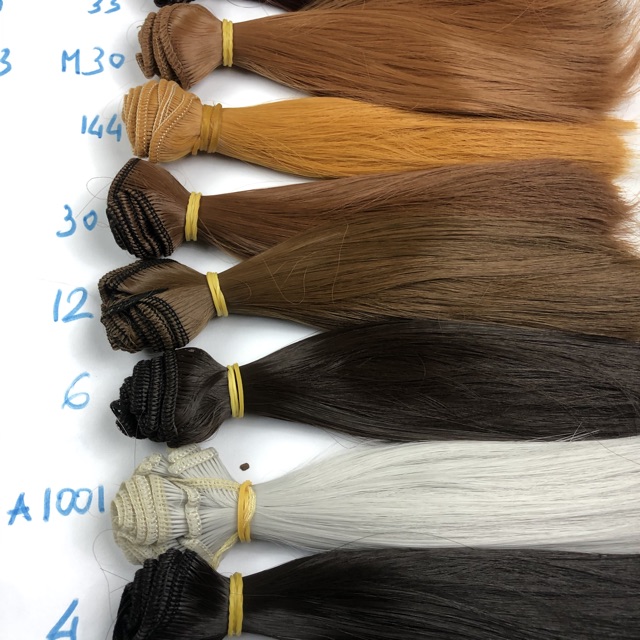 TCB- Tép tóc giả may tóc cho búp bê tóc dài 15cm