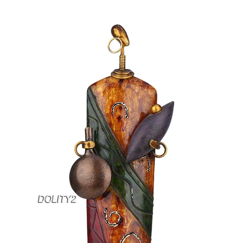 [Dolity2] Tượng Nữ Châu Phi Châu Phi Đứng Để Bàn Trang Trí Nghệ Thuật Retro