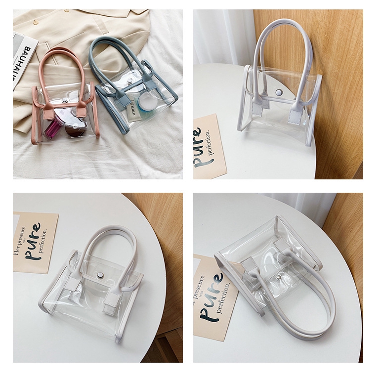 Túi xách thiết kế kiểu trong suốt thời trang cá tính dành cho nữ