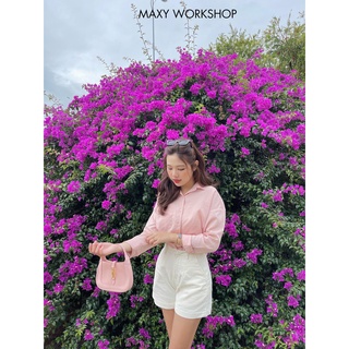 Quần short trắng năng động white short Maxy Workshop