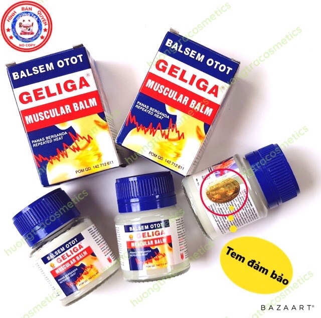 Dầu cù là Lửa giảm nhức mỏi Geliga Muscular Balm 40g