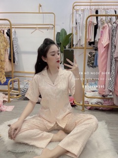 {ẢNH THẬT} Bộ lụa gấm mang nhà cực xinh