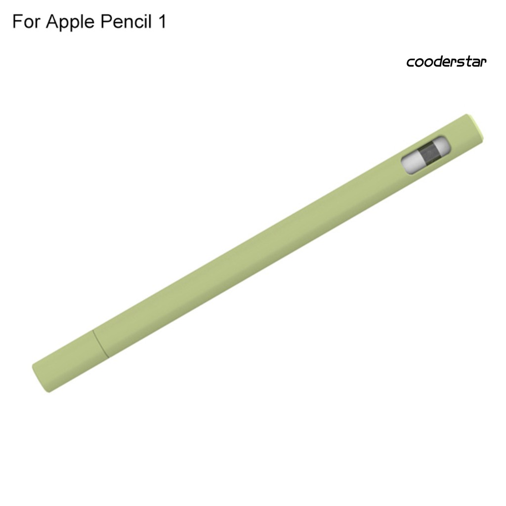 Vỏ bảo vệ bút cảm ứng Apple Pencil 1/2 bằng silicon mềm màu trơn | BigBuy360 - bigbuy360.vn