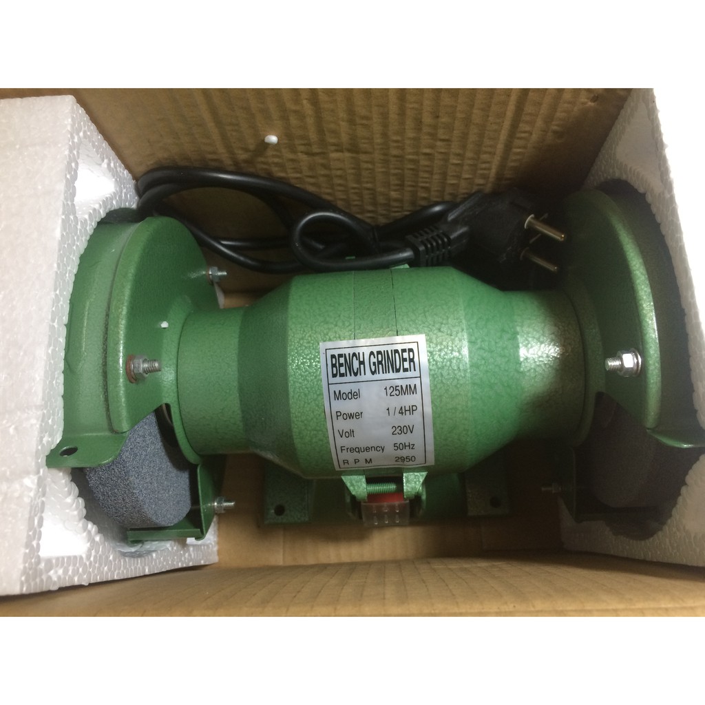MÁY MÀI 2 ĐẦU 1/4 HP CHÍNH HÃNG " BENCH GRINDER" ROMANO