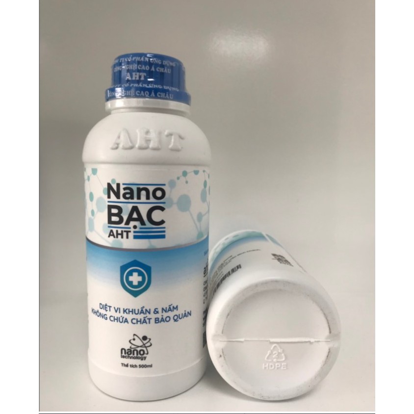 Dung dịch diệt khuẩn khử mùi công nghệ Nano bạc AHT- 500ML