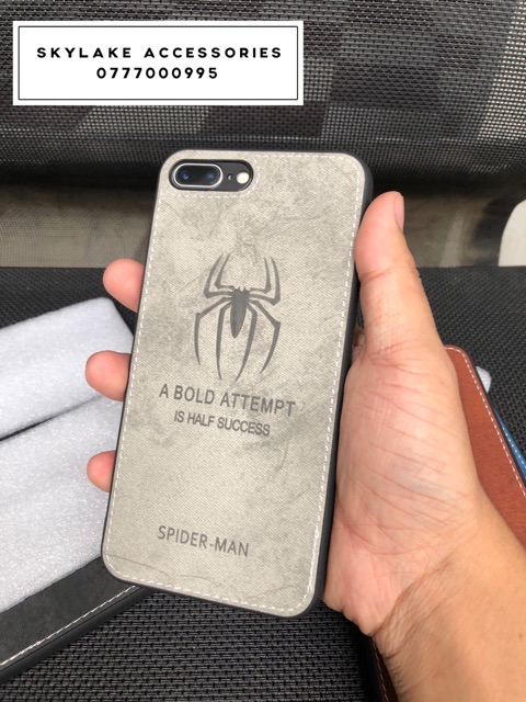 Ốp iPhone Spider Man da Pu các loại iPhone