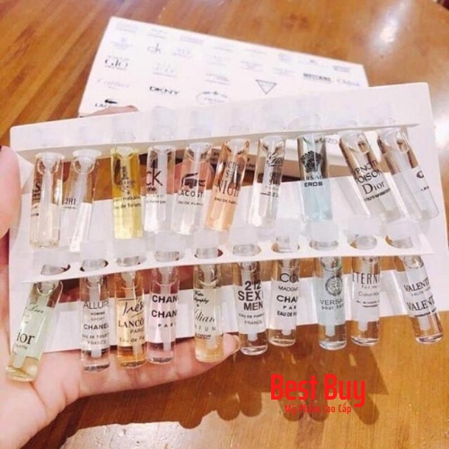 [BÁN BUÔN] Nước Hoa Mini Pháp Set 20 Lọ Lưu Hương Thơm Mát Nồng Nàn Quyến Rũ (2ml*20lọ)