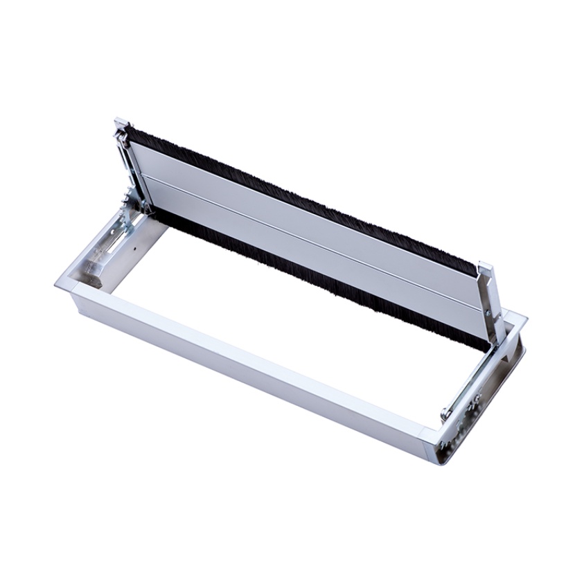 Nắp luồn dây điện mặt bàn, mở lật 2 hướng