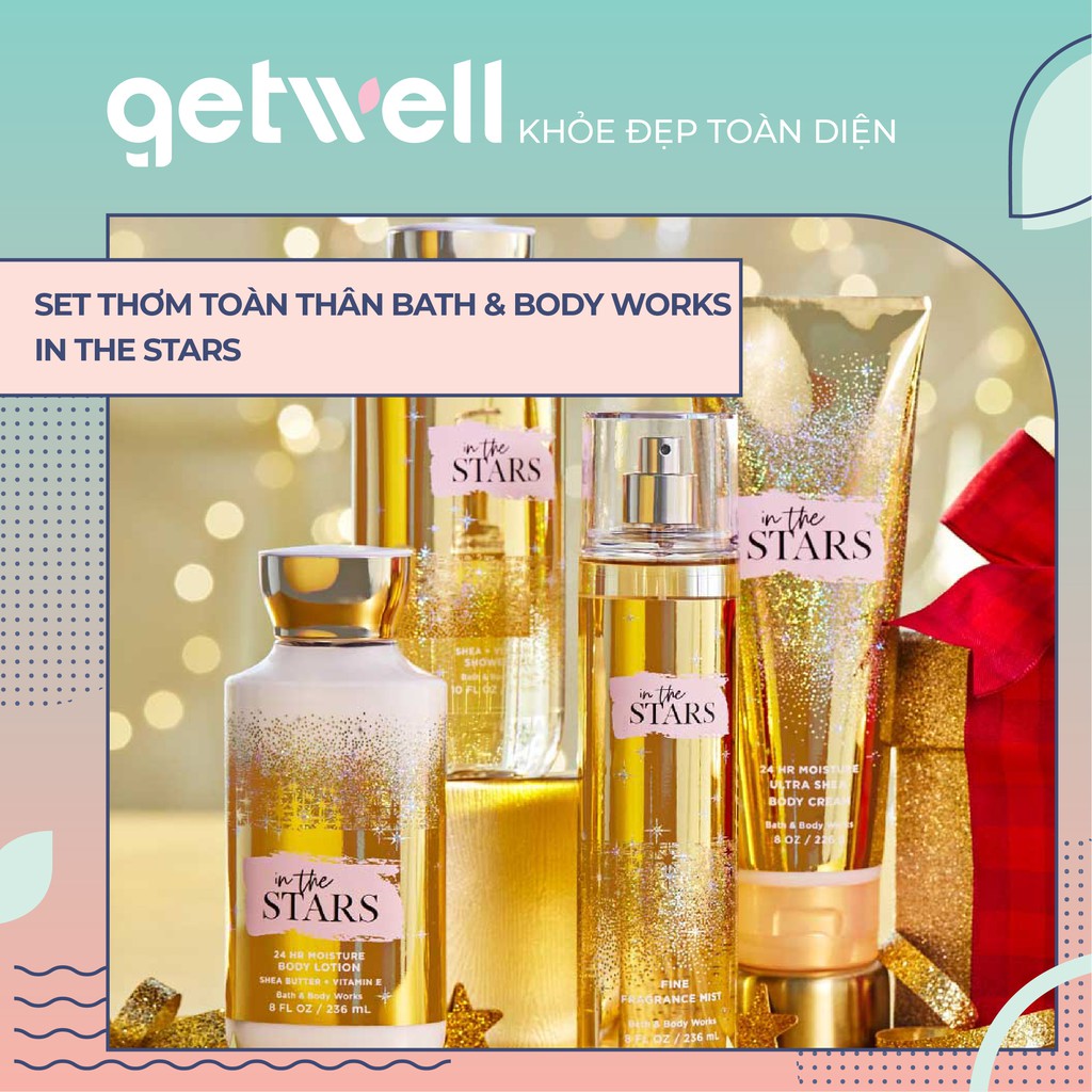 IN THE STARS | Sản Phẩm Tắm Dưỡng Xịt Thơm Toàn Thân Nến thơm phòng Bath & Body Works