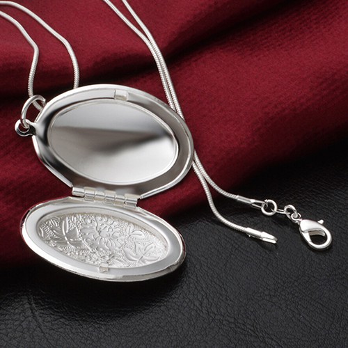 Dây chuyền mạ bạc thiết kế chạm khắc tinh xảo cá tính dành cho nam và nữ