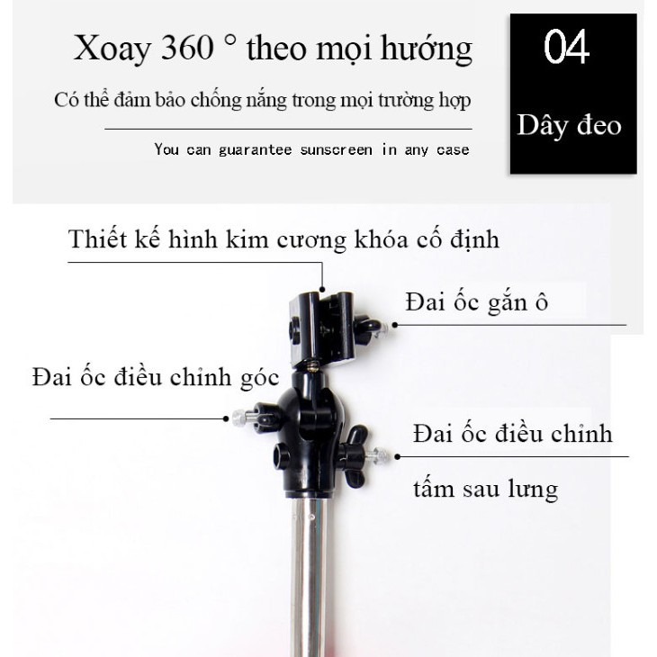 Ô che nắng xoay kiểu đeo lưng, Rảnh rang đôi tay và làm việc dễ dàng - Home and Garden