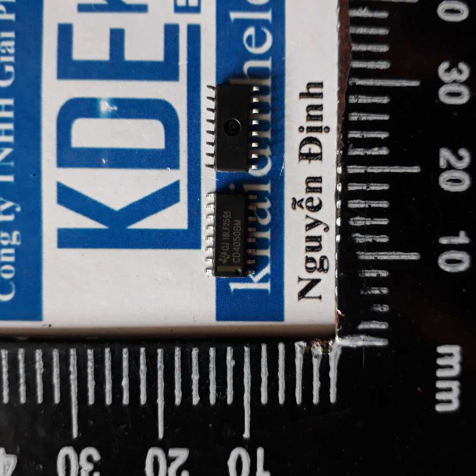 10 con CD4050 HCF4050 SOP-16 IC 6 công logic NOT, đệm không đảo kde2060