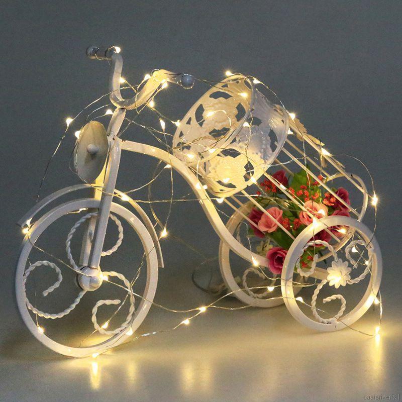 2m Copper Wire LED String Lights Powered By Battery Waterproof Christmas Festival Lighting Decoration