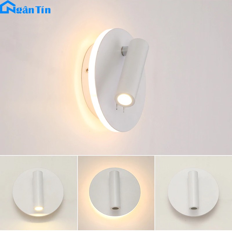 Đèn Led đọc sách chiếu tranh treo tường gắn tường trong nhà Led 6W 3500K 220V GT411 Ngân Tín