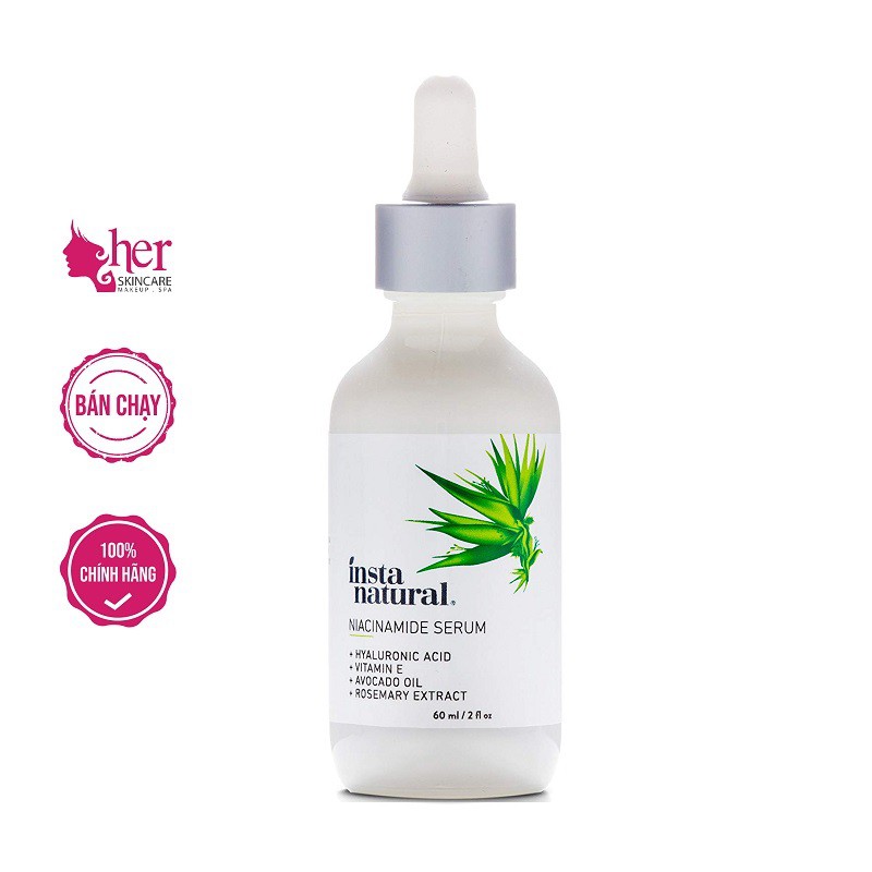 [CHÍNH HÃNG] Serum trắng da InstaNatural 5% Niacinamide - Vitamin B3 Serum 60ml