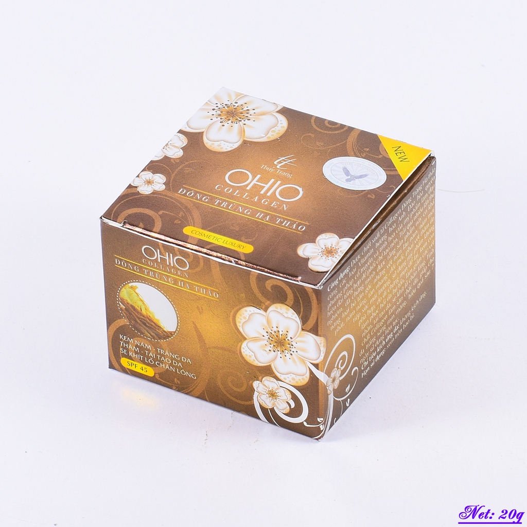 Kem nám OHIO Đông Trùng Hạ Thảo Trắng Da thâm  tái tạo se Khít Lỗ Chân Lông