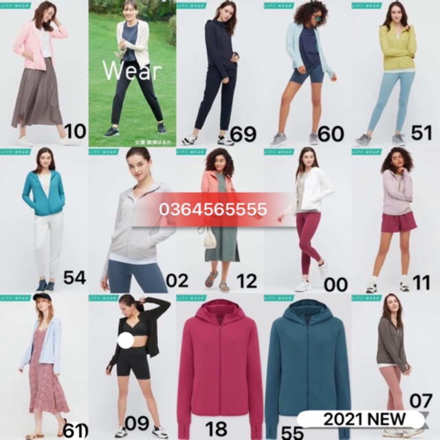 (Hàng có sẵn) 2021 Áo chống nắng Uniqlo thun lạnh aut