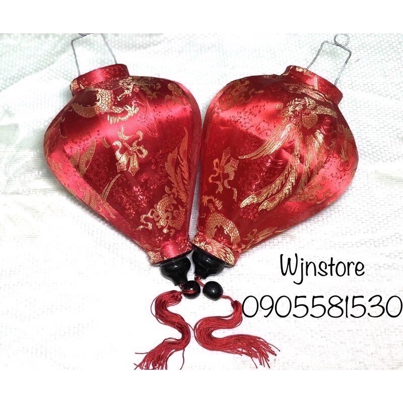 Đèn lồng hội an vải gấm cực đẹp size  chuyên trang trí đám cưới vsf trung thu