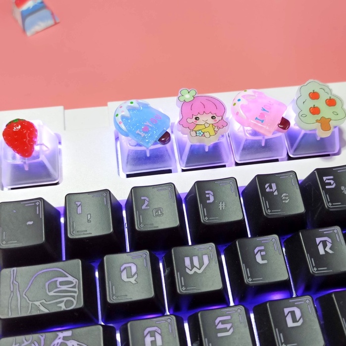 Bàn Phím Cơ cherry mx Có Đèn Nền Độc Đáo Dễ Thương