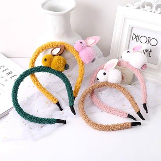 Cài tóc cho bé hình thỏ con cute siêu êm tóc