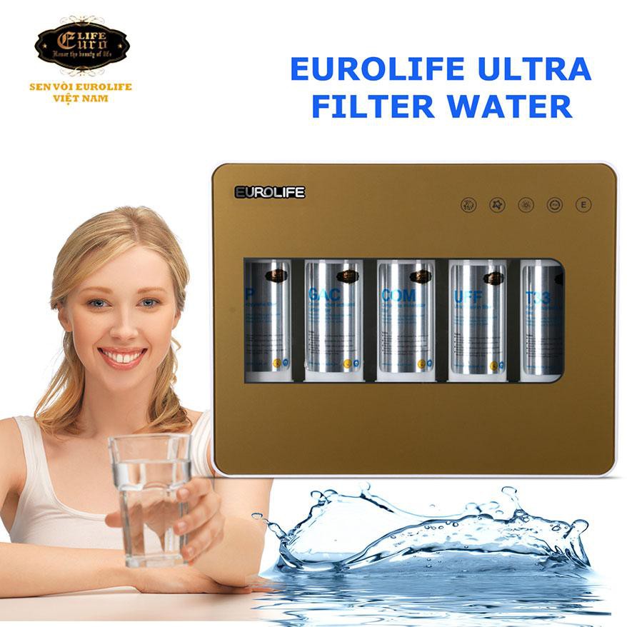 Máy lọc nước uống trực tiếp 5 cấp độ lọc Eurolife EL-UF5 Gold