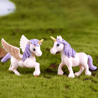 Mô Hình Ngựa Một Sừng Dễ Thương Trang Trí Sân Vườn