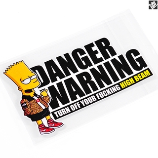 Miếng Dán Trang Trí Xe Hơi Hình Hoạt Hình Simpson Vui Nhộn