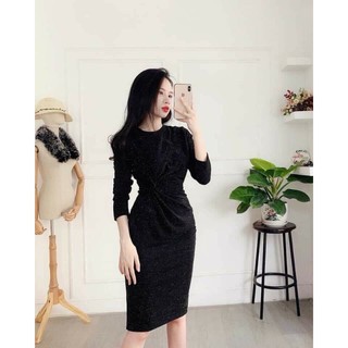 Váy nhũ xoắn eo Trangtrang