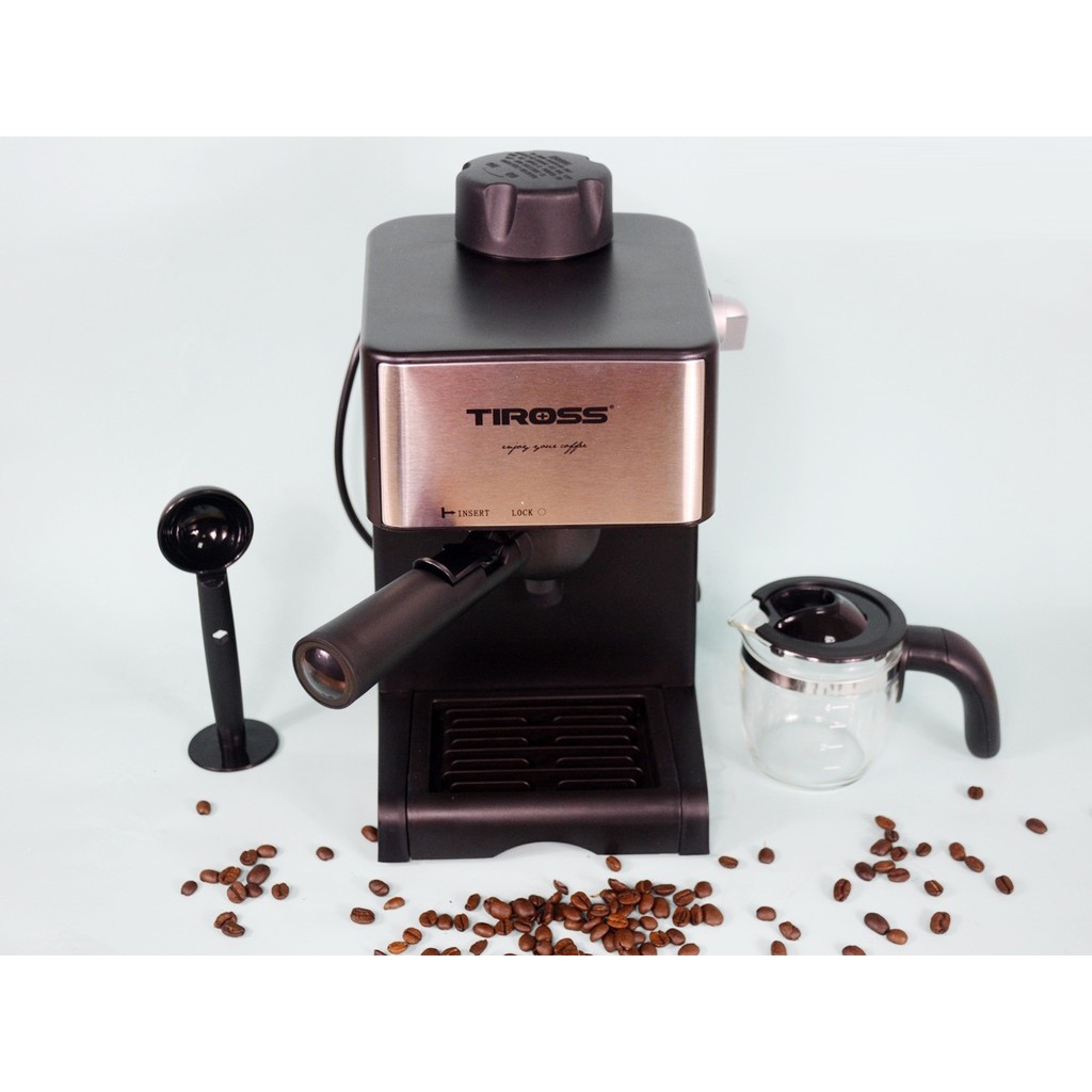 Máy pha cà phê Espresso Tiross TS-621 - Hàng Chính Hãng