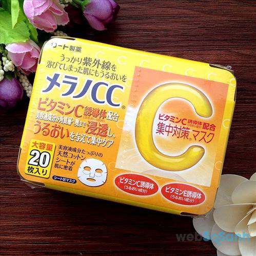 Mặt nạ trắng da CC Melano