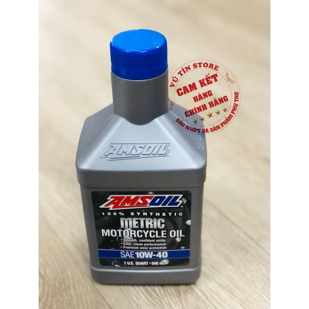 Dầu nhớt động cơ Amsoil Metric 4T 10W-40