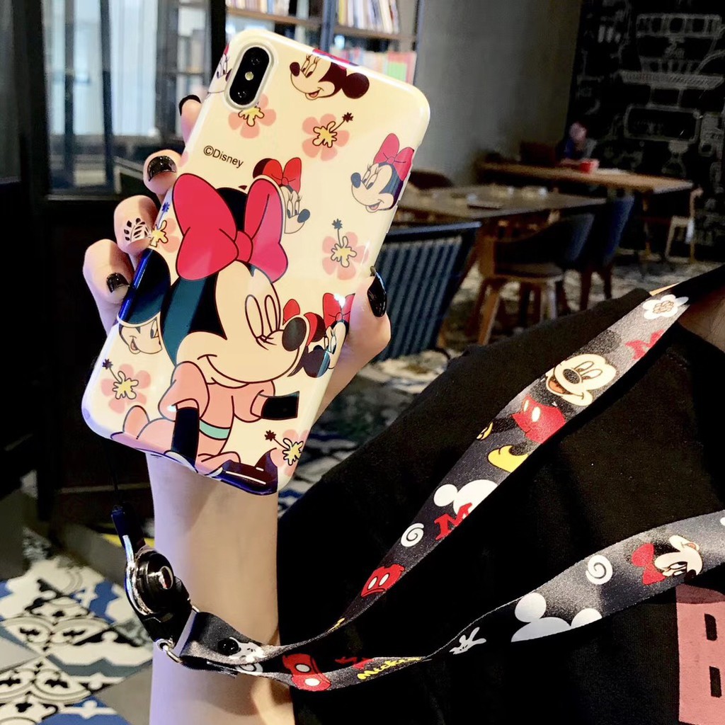 Ốp Điện Thoại In Hình Chuột Mickey / Minnie Đáng Yêu Cho Iphone Xs Max Xr I8 | BigBuy360 - bigbuy360.vn