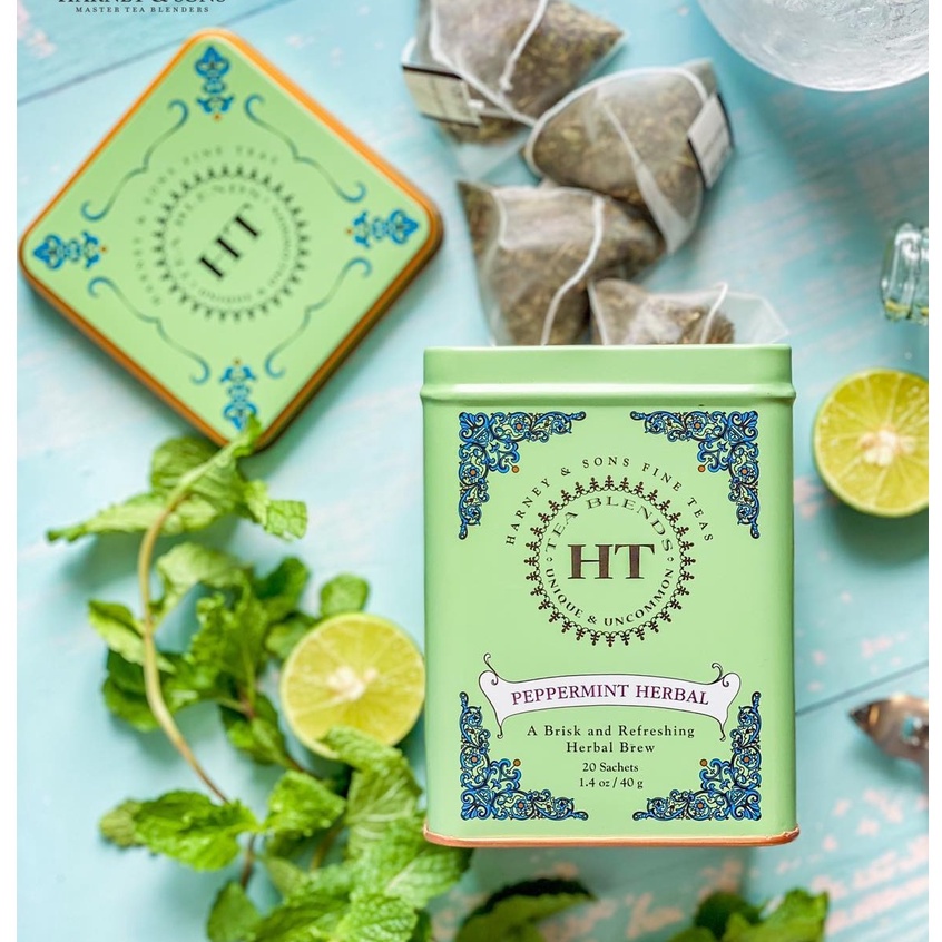 Trà bạc hà nguyên chất cao cấp Harney and Sons hộp thiếc