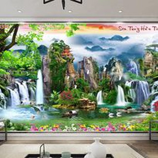 Tranh treo tường, tranh bóng kính, tranh canvas mẫu phong cảnh đẹp kèm khung .