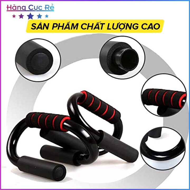 Bộ 2 dụng cụ tập tay, chống đẩy, hít đất bằng hợp kim chắc chắn HCR - Shop Hàng Cực Rẻ