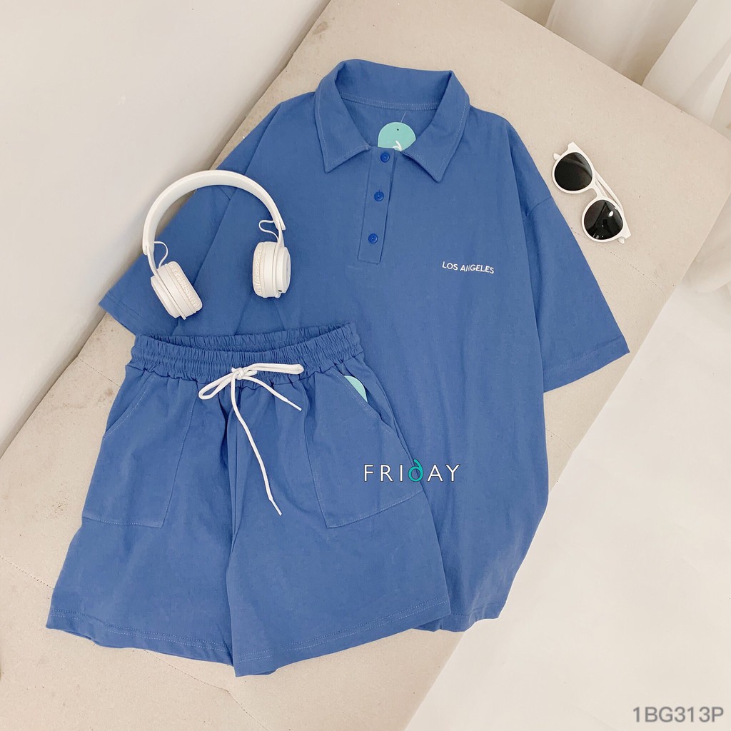 Áo phông polo thêu los angeles Friday | BigBuy360 - bigbuy360.vn