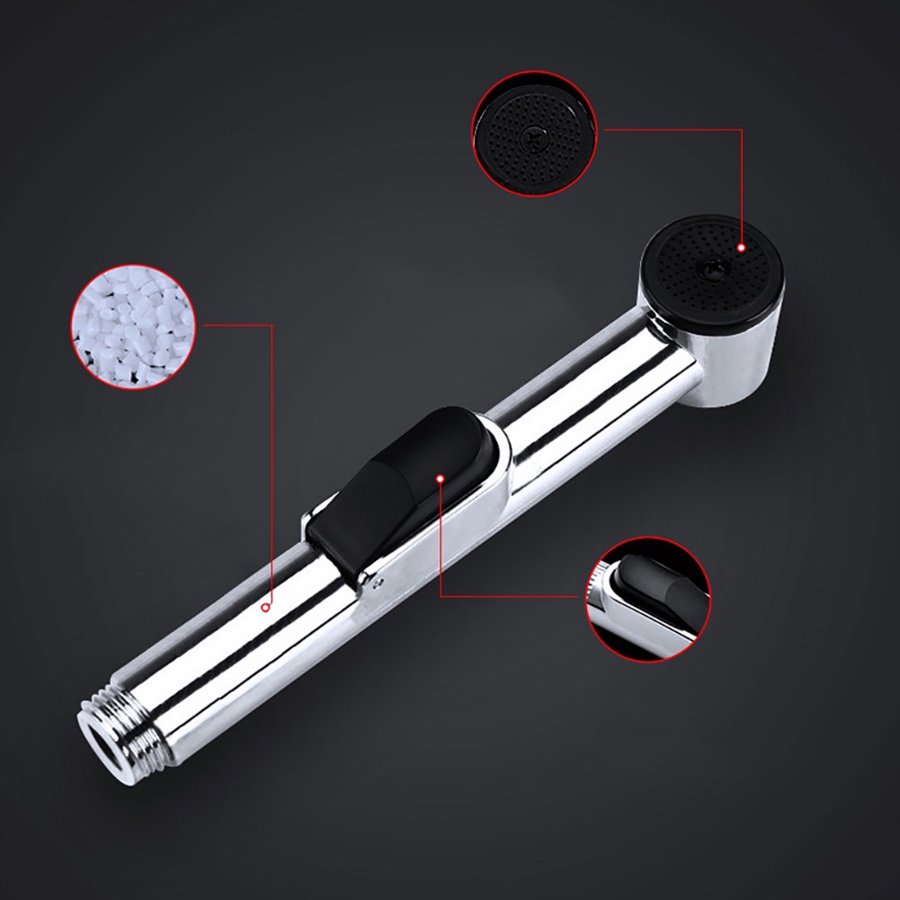 Đầu vòi xịt tay cầm bằng crom ABS cho bồn cầu/phòng tắm