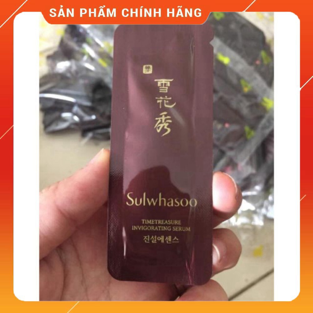 Gói Sample Serum thông đỏ Sulwhasoo siêu phục hồi lão hóa, trẻ hóa da hiệu quả - Sulwhasoo Timetreasure Renovating Serum