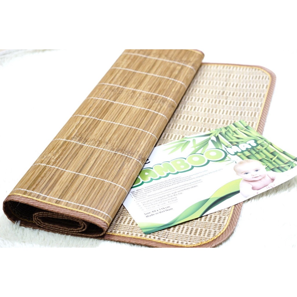 Chiếu Trúc Tăm Tre Bamboo Cao Cấp Việt Nam Cho bé 60x 110cm