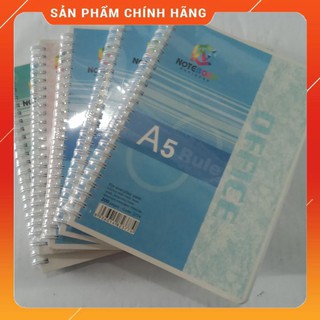 Sổ Lò Xo Hải Tiến A5 200 Trang Giấy Trắng Đl 70 Gáy Xoắn